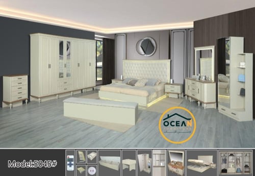 غرفة نوم صيني 9 قطع موديل 5045