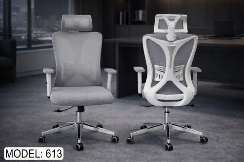 كرسي شبك دوار ظهر عالي موديل : 613