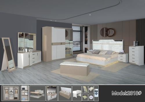 غرفة نوم صيني 9 قطع موديل 2818