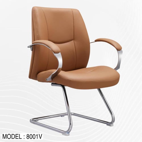 كرسي جلد فخم ثابت موديل : 8001