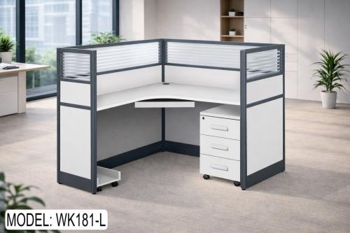 بارتشن وحدة عمل كلاسيك ابيض زاويه مقاس :140*120 مو...