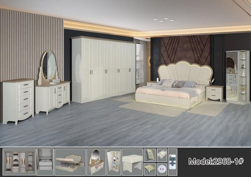 غرفة نوم صيني 9 قطع موديل : 2968