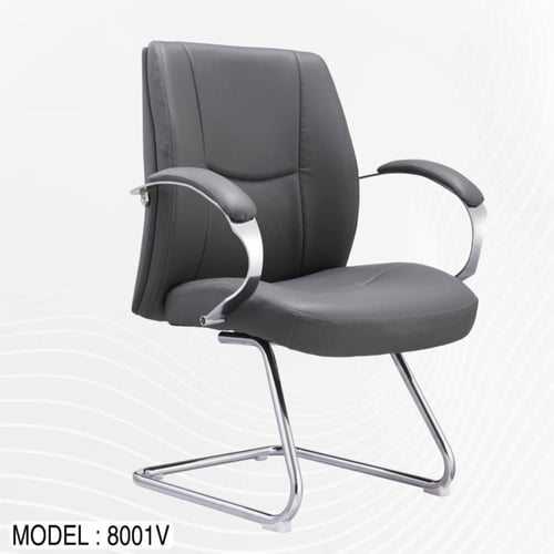 كرسي جلد فخم ثابت موديل : 8001