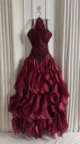 ورد عنابي وبيج