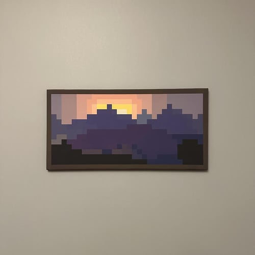 لوحة الغروب