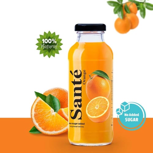 كرتون عصير سانتي برتقال، 300 مل × 24 زجاجة