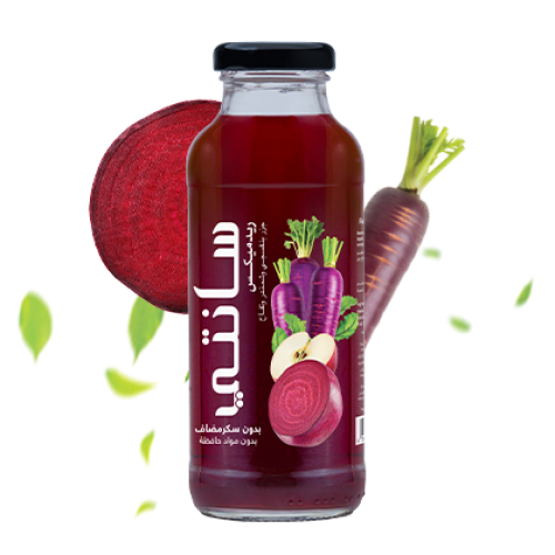 كرتون عصير سانتي ريد ميكس (شمندر + تفاح + جزر بنفس...