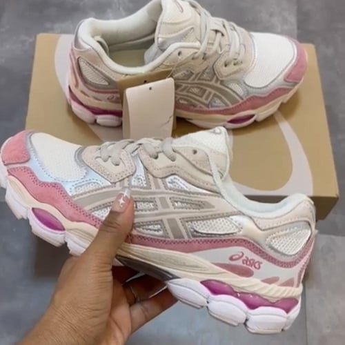 ASICS Gel-NYC "Cream/Mineral Beige/Pink" sneakers