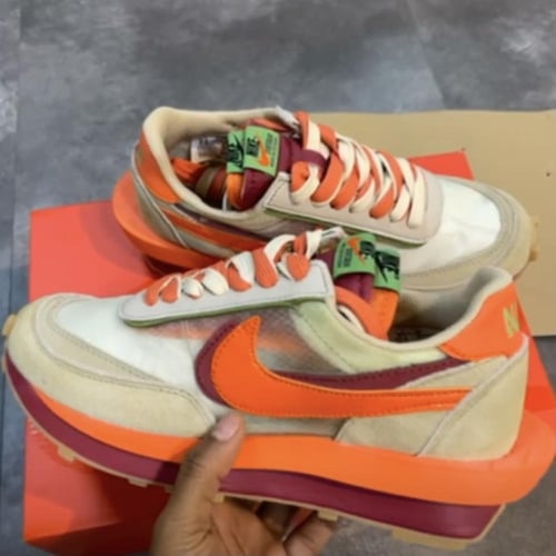 "Sacai x Clot - Net Orange Blaze, Size 36-45,Aed 1...
