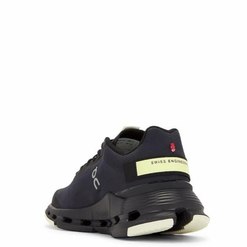 On Cloudnova Form Sneaker in Black & Hay