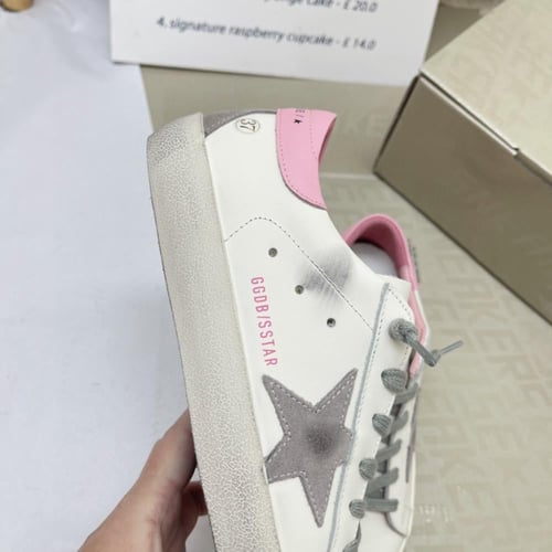 Golden goose Superstar distressed lace-up sneakers