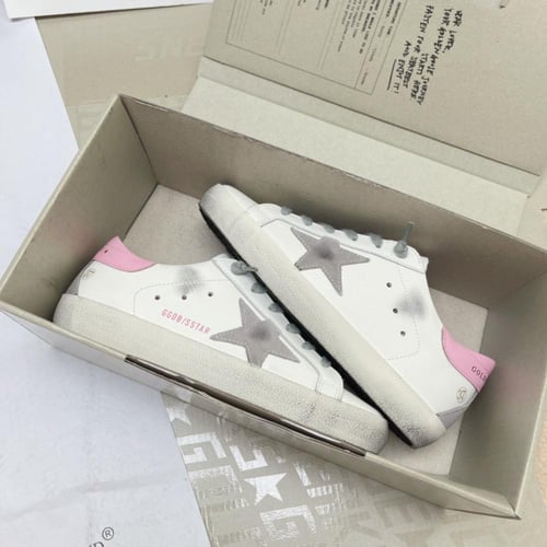 Golden goose Superstar distressed lace-up sneakers
