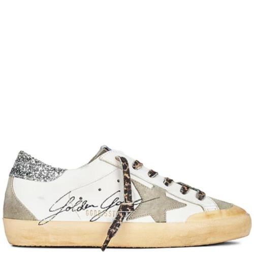 Golden goose Superstar distressed lace-up sneakers