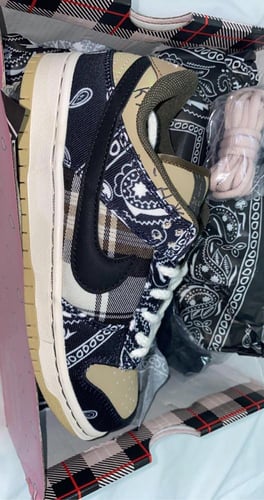 X Travis Scott SB Dunk low-top sneakers