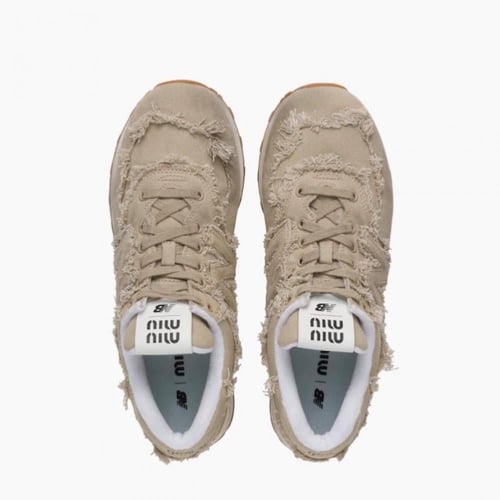 574 New Balance x Miu Miu denim sneakers