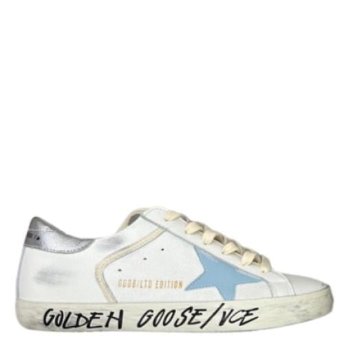 Golden goose Superstar distressed lace-up sneakers