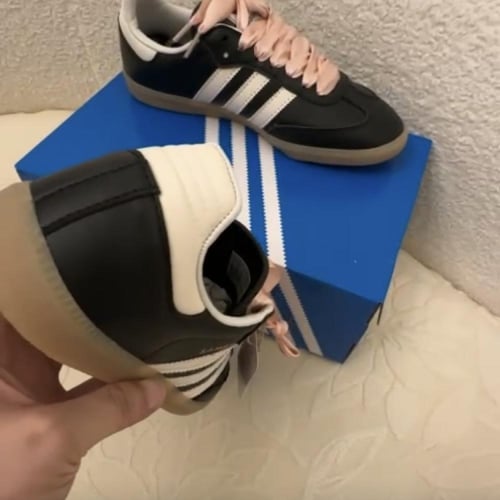 Adidas Samba 'Black Wonder Quartz Ribbon Laces