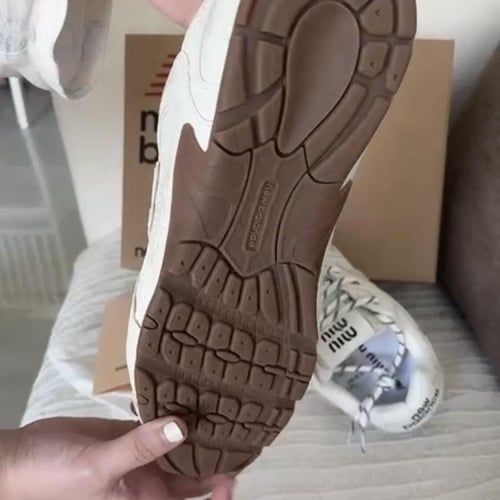 MIU MIU x New Balance 530 SL suede sneakers