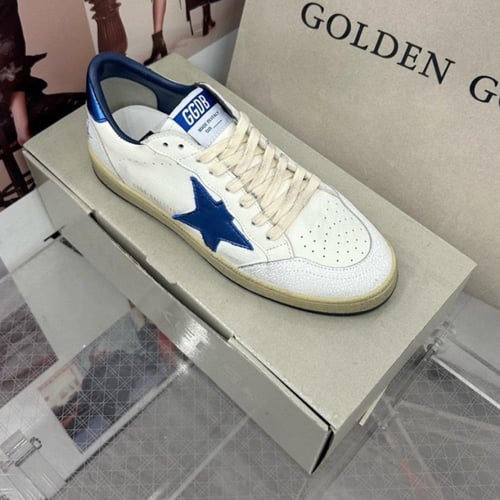 Golden goose Superstar distressed lace-up sneakers