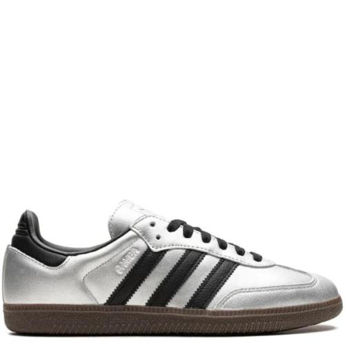 Adidas Samba OG "Silver Metallic/Black/Gum" sneake...