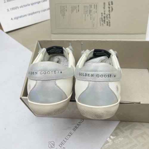 Golden goose Superstar distressed lace-up sneakers