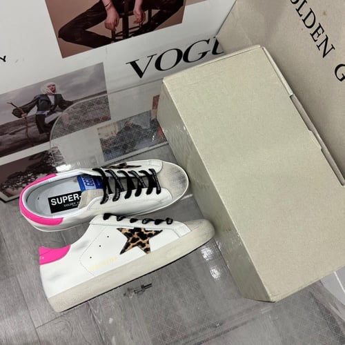 Golden goose Superstar distressed lace-up sneakers