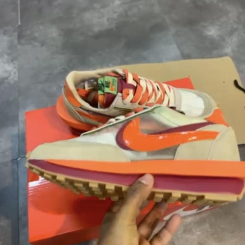 "Sacai x Clot - Net Orange Blaze, Size 36-45,Aed 1...
