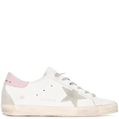 Golden goose Superstar distressed lace-up sneakers