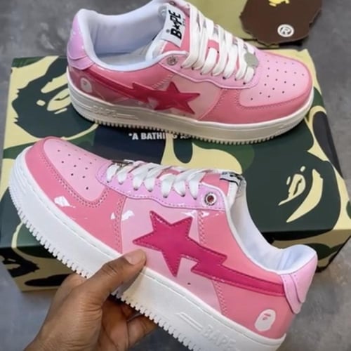 A Bathing Ape Bape Sta Low Color Camo Combo Pink