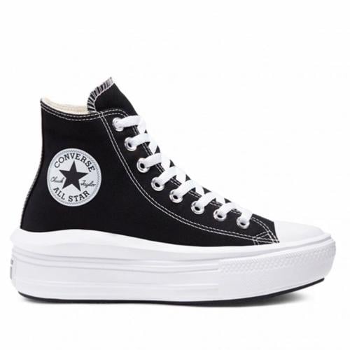 converse chuck taylor black all star move platform...