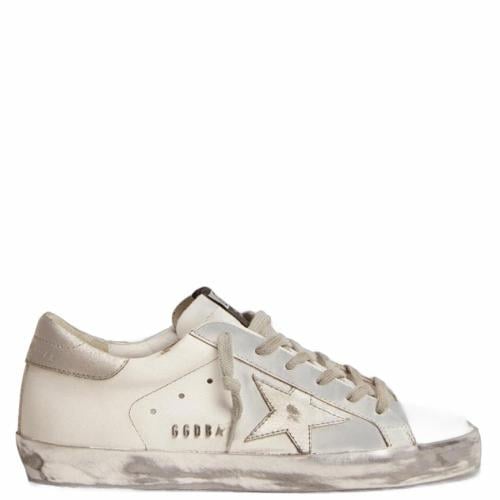 Golden Goose Super-Star Sneakers - White/Silver
