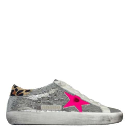 Golden goose Superstar distressed lace-up sneakers