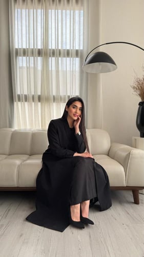 عباية بليزر رسمي، اسود
