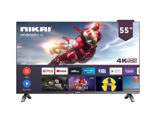 تلفزيون Nikai UHD55SLED مقاس 55 بوصة LED 4K 60Hz ذ...