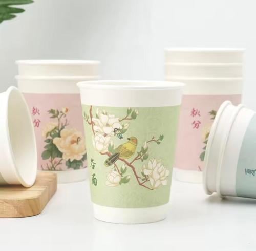 Vintage cups 16/32/48 pieces paper cups for single...