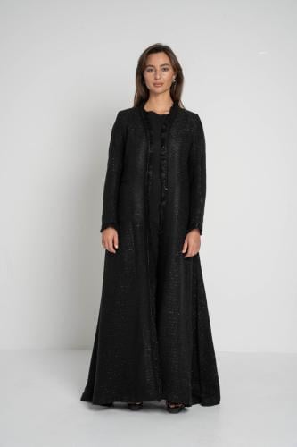 Midnight Elegance Tweed (أسود)