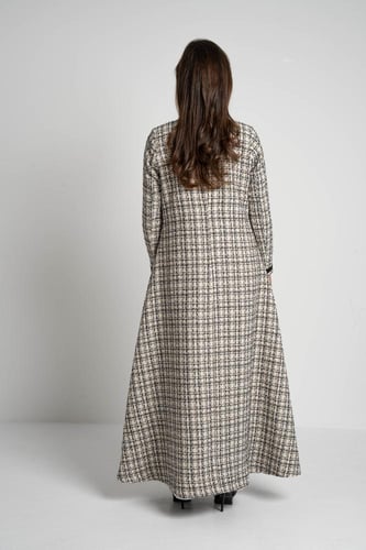 Butterfly tweed (أبيض مخطط بالأسود)