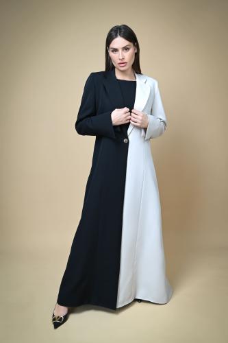 Two Tone Cut(بيج فاتح و أسود)