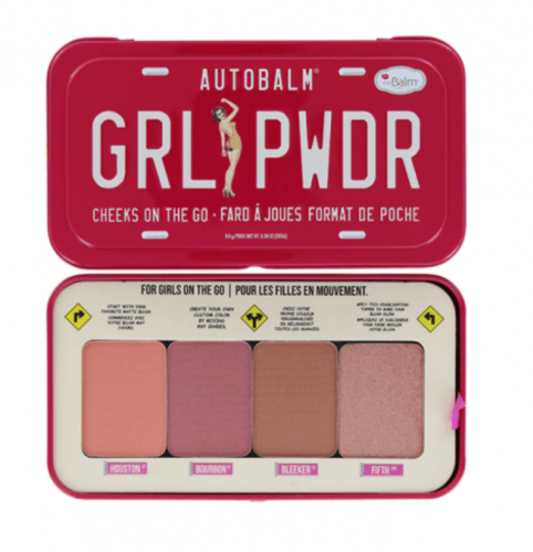 Red blush palette from The Balm Auto Balm Girl