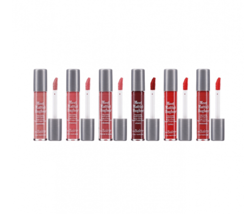 مجموعة 6 ميني احمر شفاه روج سائل ميت مات ( اي ) هي...