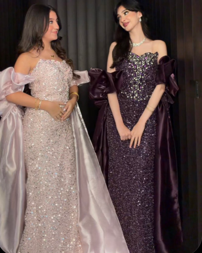 فستان سهره مع وشاح