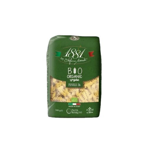 white wheat fusilli pasta