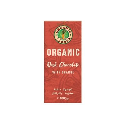 Organic Larder Dark Chocolate With Orange 100g