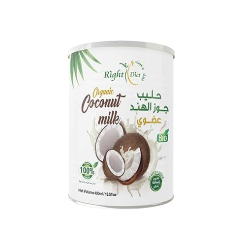 حليب جوز الهند عضوي 400 مل - رايت دايت