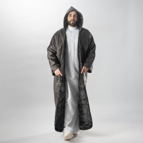 فروة مخمل قبوع -رصاصي