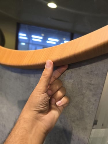 مرآة مارين خشبية بتصميم مبتكر (موديل MR-003)