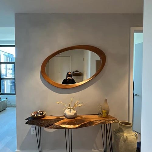 مرآة مارين خشبية بتصميم مبتكر (موديل MR-003)