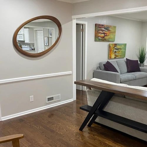 مرآة مارين خشبية بتصميم مبتكر (موديل MR-003)