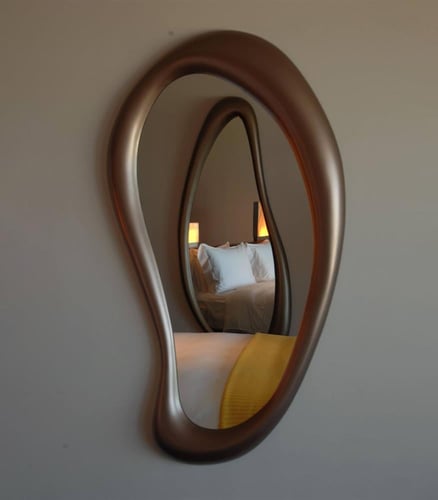 مرآة ألينور خشبية راقية (موديل MR-0014)