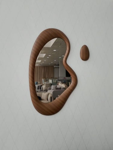 مرآة ديبرا خشبية بتصميم كلاسيكي (موديل MR-002)
